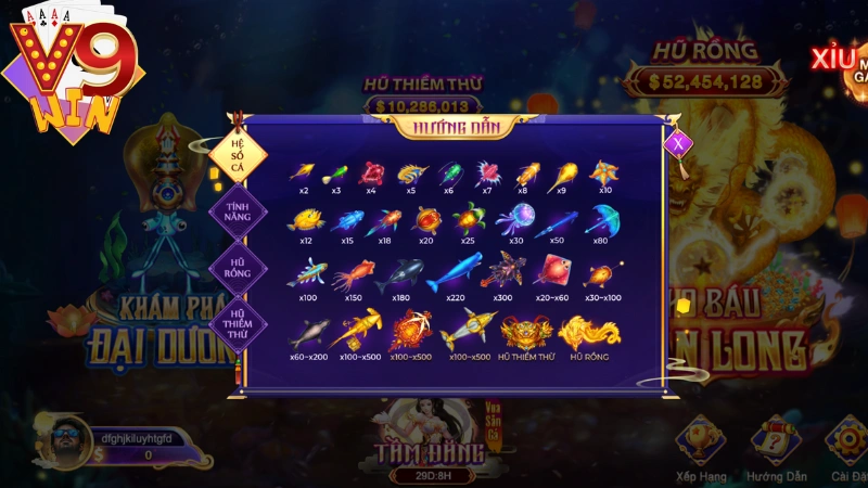 Mục tiêu chính của game là tiêu diệt cá